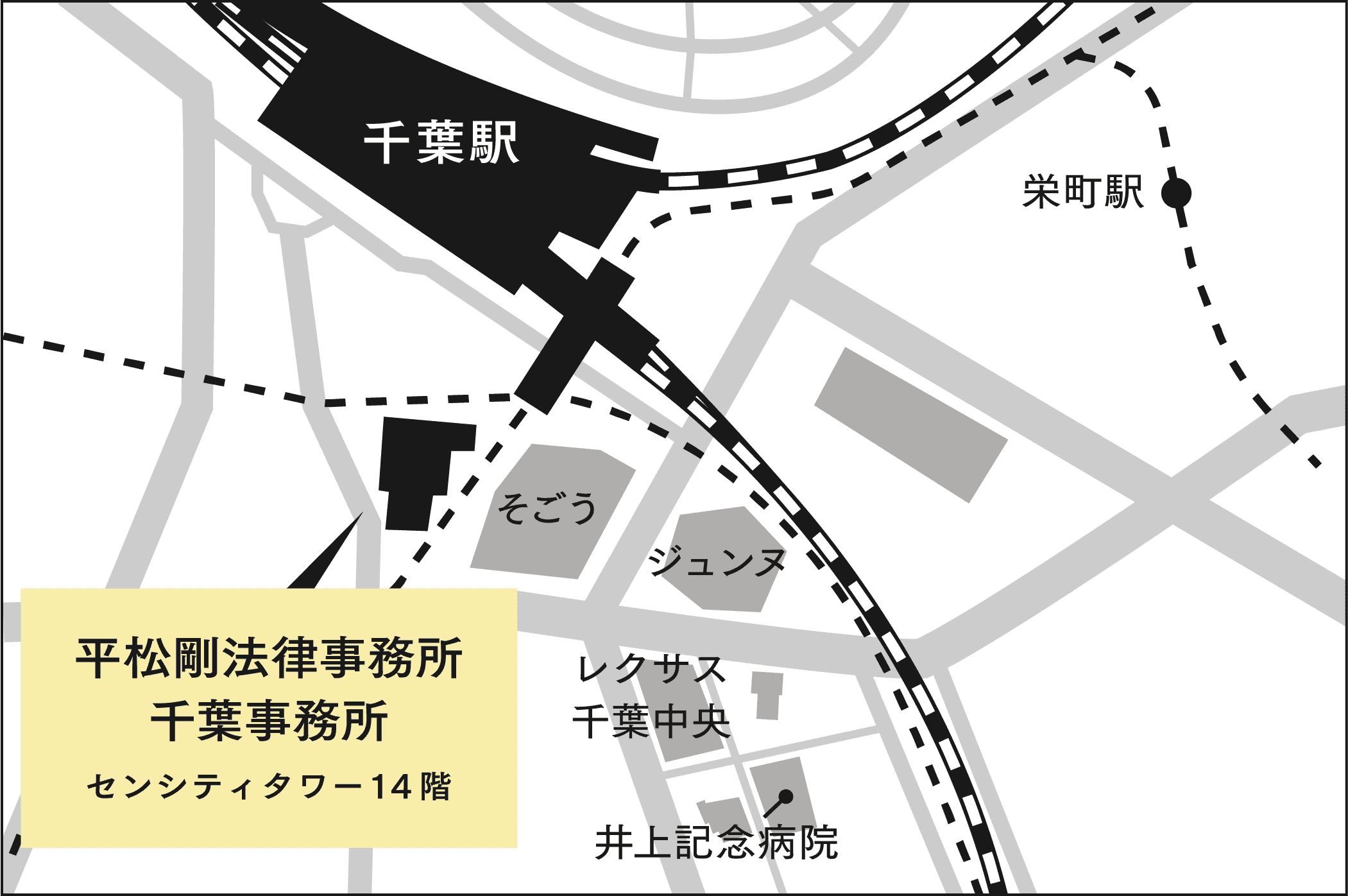 千葉事務所の地図