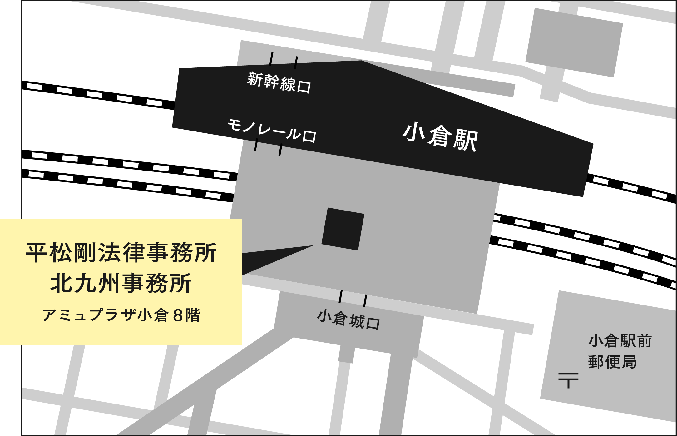 北九州事務所の地図