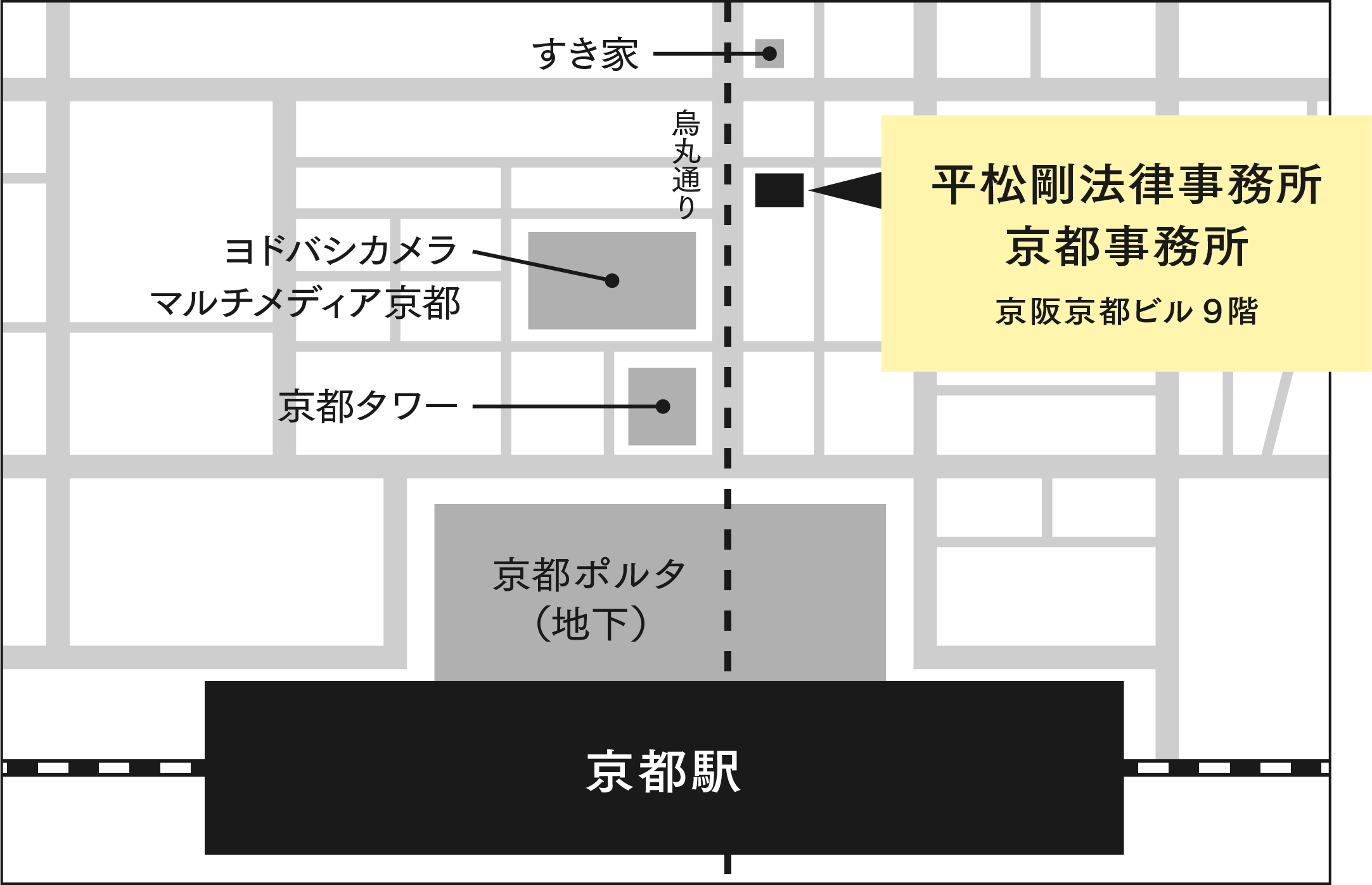 京都事務所の地図